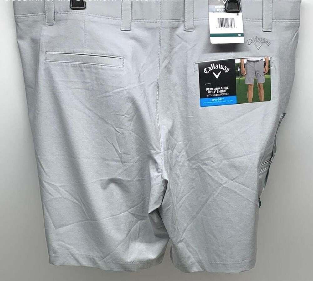NWT Callaway Men's Opti-Dri Media Pocket Performance Golf Short size 40 - Picture 4 of 8